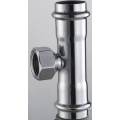 42 * 3/4 ​​* 42 En 316L T-Coupling Pressione X Feminino X Pressione